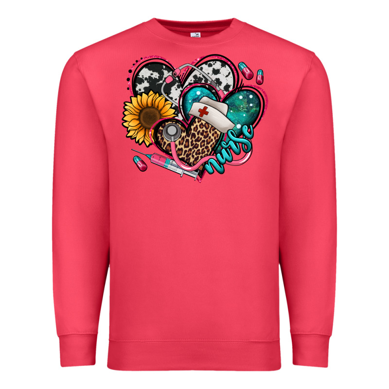 Nurse Hearts Premium Sweatshirt by Jasminsmagicworld | Teevron