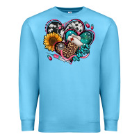 Ocean Blue nurse hearts Premium Sweatshirt - Jasminsmagicworld