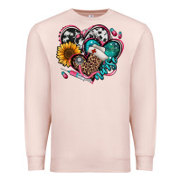 Pale Pink nurse hearts Premium Sweatshirt - Jasminsmagicworld