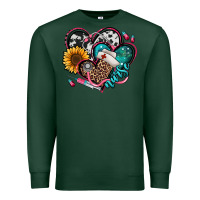 Sports Green nurse hearts Premium Sweatshirt - Jasminsmagicworld
