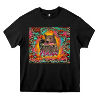 Black mama bear leopard and aztec Heavy Core Tee - RanaPortraitStore
