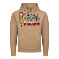 Vintage Coffee Santa Favorite Teacher Vintage Hoodie - CowhideDigitalArt