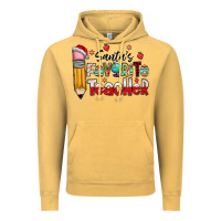Vintage Mustard Santa Favorite Teacher Vintage Hoodie - CowhideDigitalArt
