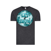 Vintage Black let it snow Vintage Tee - FaDigitalArtStudio