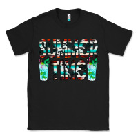 Black Summer Time Cowhide Serape Classic Tee - CowCowDesign