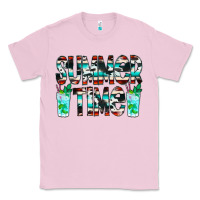 Bubblegum Pink Summer Time Cowhide Serape Classic Tee - CowCowDesign