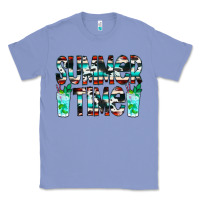 Colony Blue Summer Time Cowhide Serape Classic Tee - CowCowDesign