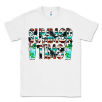White Summer Time Cowhide Serape Classic Tee - CowCowDesign