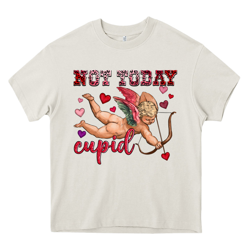 Not Today Cupid Heavy Core Tee by OliviaCreatesArt | Teevron