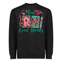 Black you rn good hands registered nurse Heavyweight Sweatshirt - RanaPortraitStore