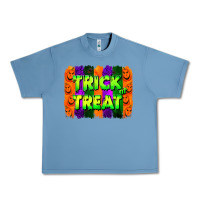 Pebble Blue trick or treat brushstroke Urban Heavy Tee - Jasminsmagicworld