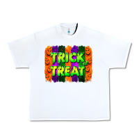 White trick or treat brushstroke Urban Heavy Tee - Jasminsmagicworld