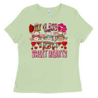 Matcha Valentine's Day My Class Is Full Of Sweet Hearts Ladies Tee - FaDigitalArtStudio