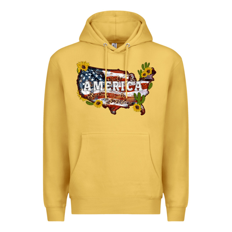 Usa Map Premium Hoodie by Artiststas | Teevron