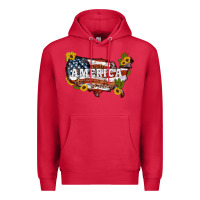 Cardinal usa map Premium Hoodie - Artiststas