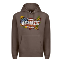 Coffee usa map Premium Hoodie - Artiststas