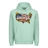 Seafoam usa map Premium Hoodie - Artiststas