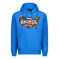 True Royal usa map Premium Hoodie - Artiststas