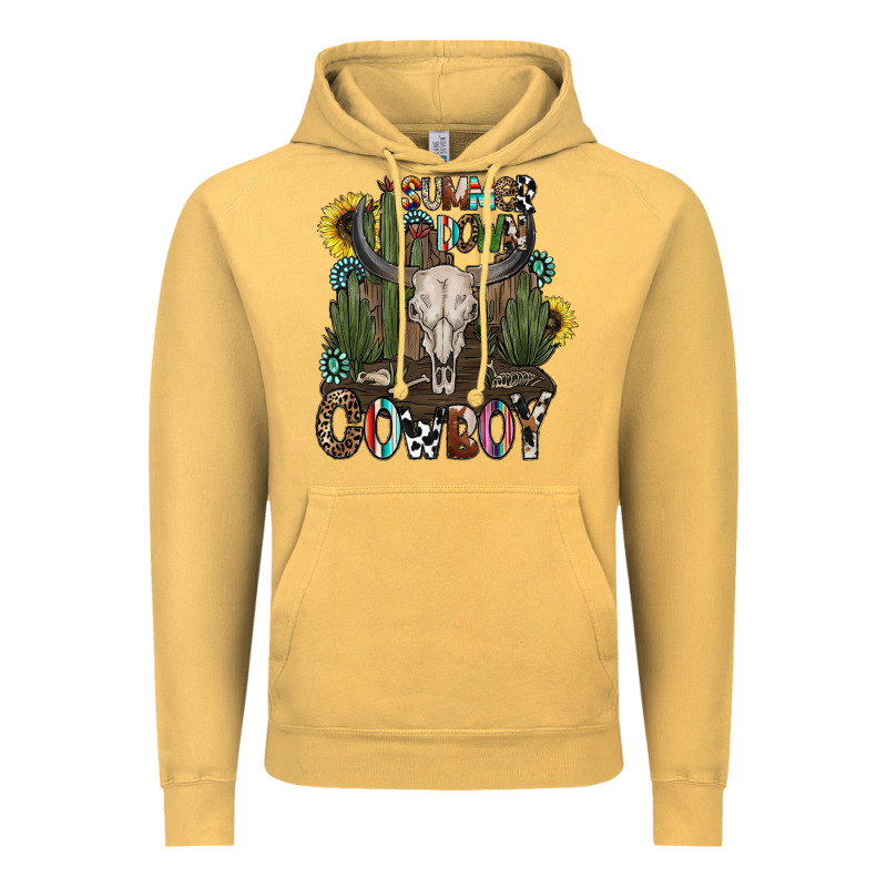 Summer Down Cowboy Vintage Hoodie by CowhideDigitalArt | Teevron