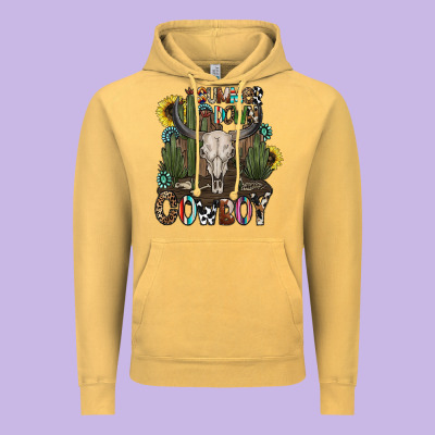 Summer Down Cowboy Vintage Hoodie Designed By Cowhidedigitalart