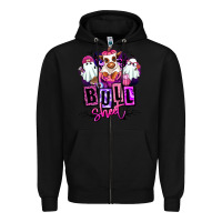 Black Bull sheet Halloween ghost Heifer Zipper Hoodie - RanaPortraitStore