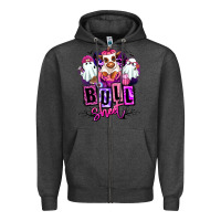 Charcoal Heather Bull sheet Halloween ghost Heifer Zipper Hoodie - RanaPortraitStore