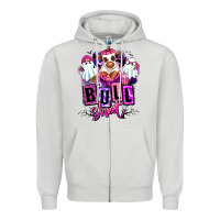 Dove Grey Bull sheet Halloween ghost Heifer Zipper Hoodie - RanaPortraitStore