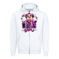 White Bull sheet Halloween ghost Heifer Zipper Hoodie - RanaPortraitStore