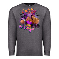 Charcoal Heather I put the boo in boo-jee sneaker and heel Premium Sweatshirt - RanaPortraitStore