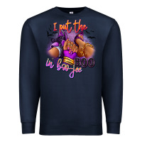 Navy I put the boo in boo-jee sneaker and heel Premium Sweatshirt - RanaPortraitStore
