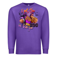 Purple I put the boo in boo-jee sneaker and heel Premium Sweatshirt - RanaPortraitStore