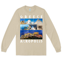 Mushroom greece acropolis famous sights gallery traveler souvenir t shirt Long Sleeve Tee - baoMotion