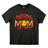 Asphalt blessed softball mom lightbulb letters Heavy Core Tee - OliviaCreatesArt
