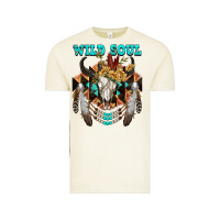 Vintage Arctic Wild Soul Bull Skull Vintage Tee - FaDigitalArtStudio