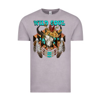 Wild Soul Bull Skull Vintage Tee | Teevron