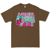 Cacao Cancer picked the wrong girl Breast Cancer Premium Tee - FaDigitalArtStudio