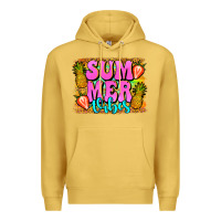 Antique Gold summer vibes leopard background Premium Hoodie - Jasminsmagicworld