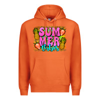 Carrot summer vibes leopard background Premium Hoodie - Jasminsmagicworld