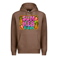 Chestnut summer vibes leopard background Premium Hoodie - Jasminsmagicworld