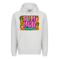 Dove Grey summer vibes leopard background Premium Hoodie - Jasminsmagicworld