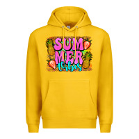 Lemon summer vibes leopard background Premium Hoodie - Jasminsmagicworld