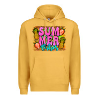 Mustard summer vibes leopard background Premium Hoodie - Jasminsmagicworld