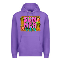 Purple summer vibes leopard background Premium Hoodie - Jasminsmagicworld