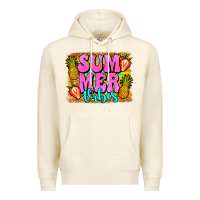 Sandshell summer vibes leopard background Premium Hoodie - Jasminsmagicworld