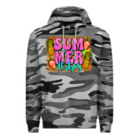 Slate Camo summer vibes leopard background Premium Hoodie - Jasminsmagicworld
