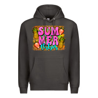Smoke summer vibes leopard background Premium Hoodie - Jasminsmagicworld