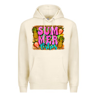 Tofu summer vibes leopard background Premium Hoodie - Jasminsmagicworld