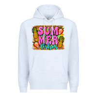 White summer vibes leopard background Premium Hoodie - Jasminsmagicworld