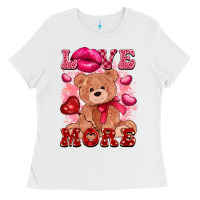 White love more with toy bear Ladies Tee - FaDigitalArtStudio