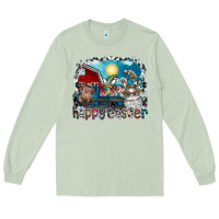 Matcha Happy Easter Long Sleeve Tee - CowhideDigitalArt